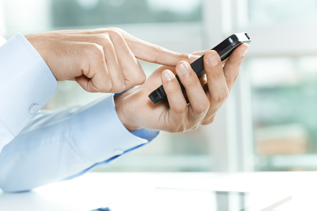 Businessman Using Smartphone